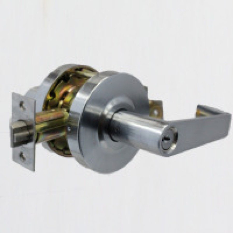 Commercial-grade lever lock hardware
